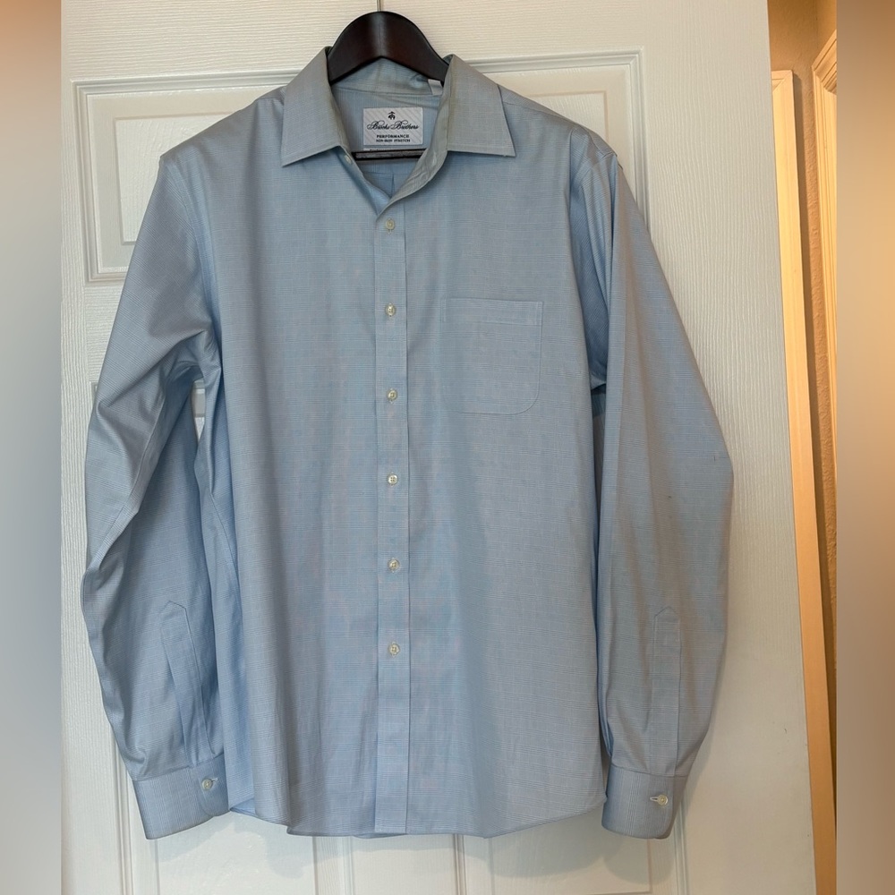 Brooks Brothers Blue Dress Shirt 16.5
